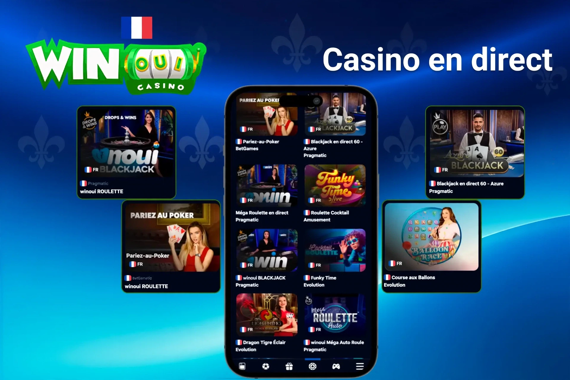 Slots games featuring popular titles like Sugar Rush, Energy Coins, and Hell Hot 100 on mobile and desktop