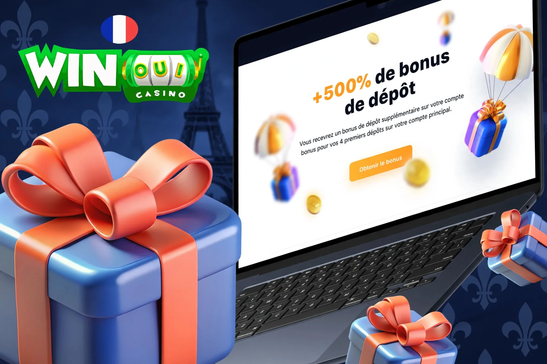 Conditions pour recevoir un bonus de bienvenue après connexion et dépôt de fonds