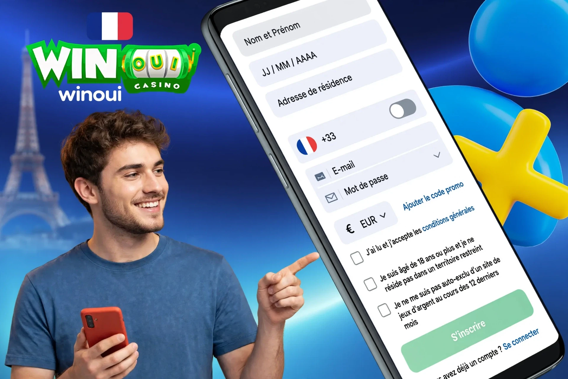 Informations sur le processus d'inscription via l'application mobile